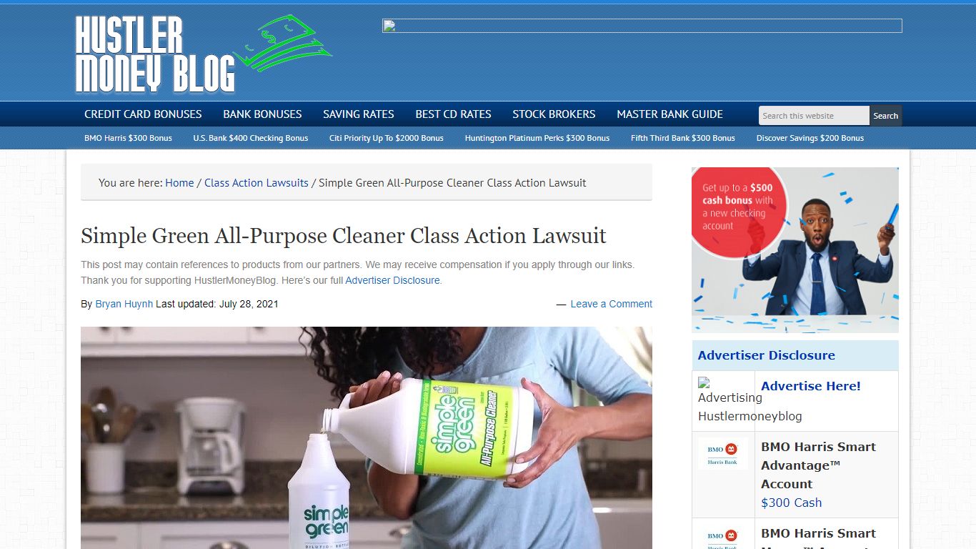 Simple Green All-Purpose Cleaner Class Action Lawsuit - Hustler Money Blog
